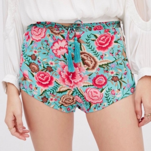 Spell babushka turquoise shorts size small - Picture 2 of 11